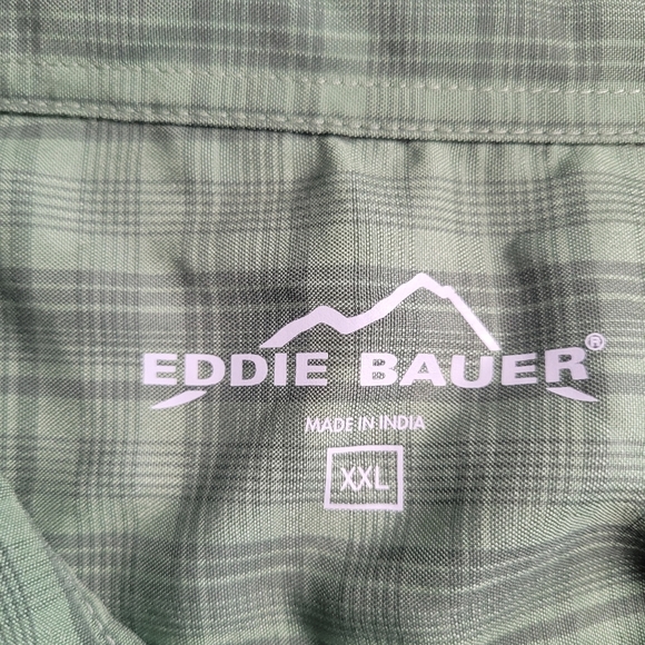 Eddie Bauer Lot Of 2 Men's Short Sleeve Button Up Plaid Shirts Size XXL - Picture 11 of 14